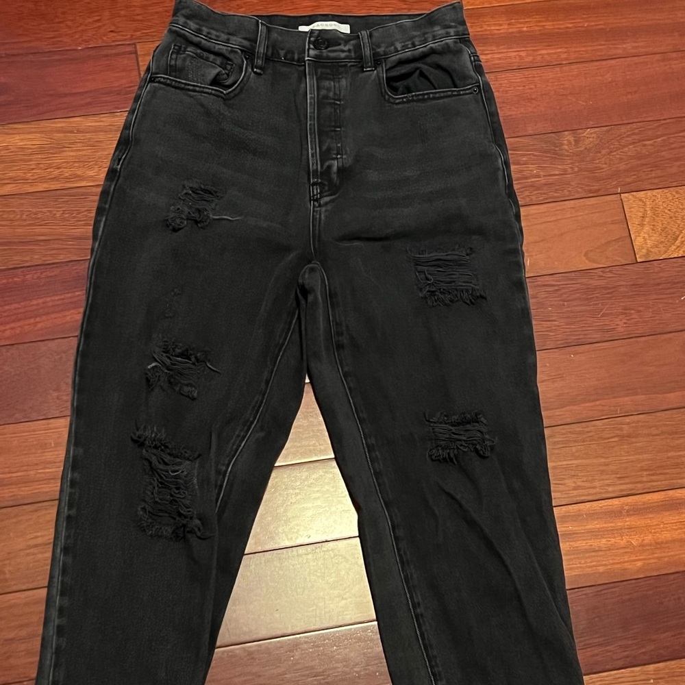 Pacsun Black ripped Mom jeans